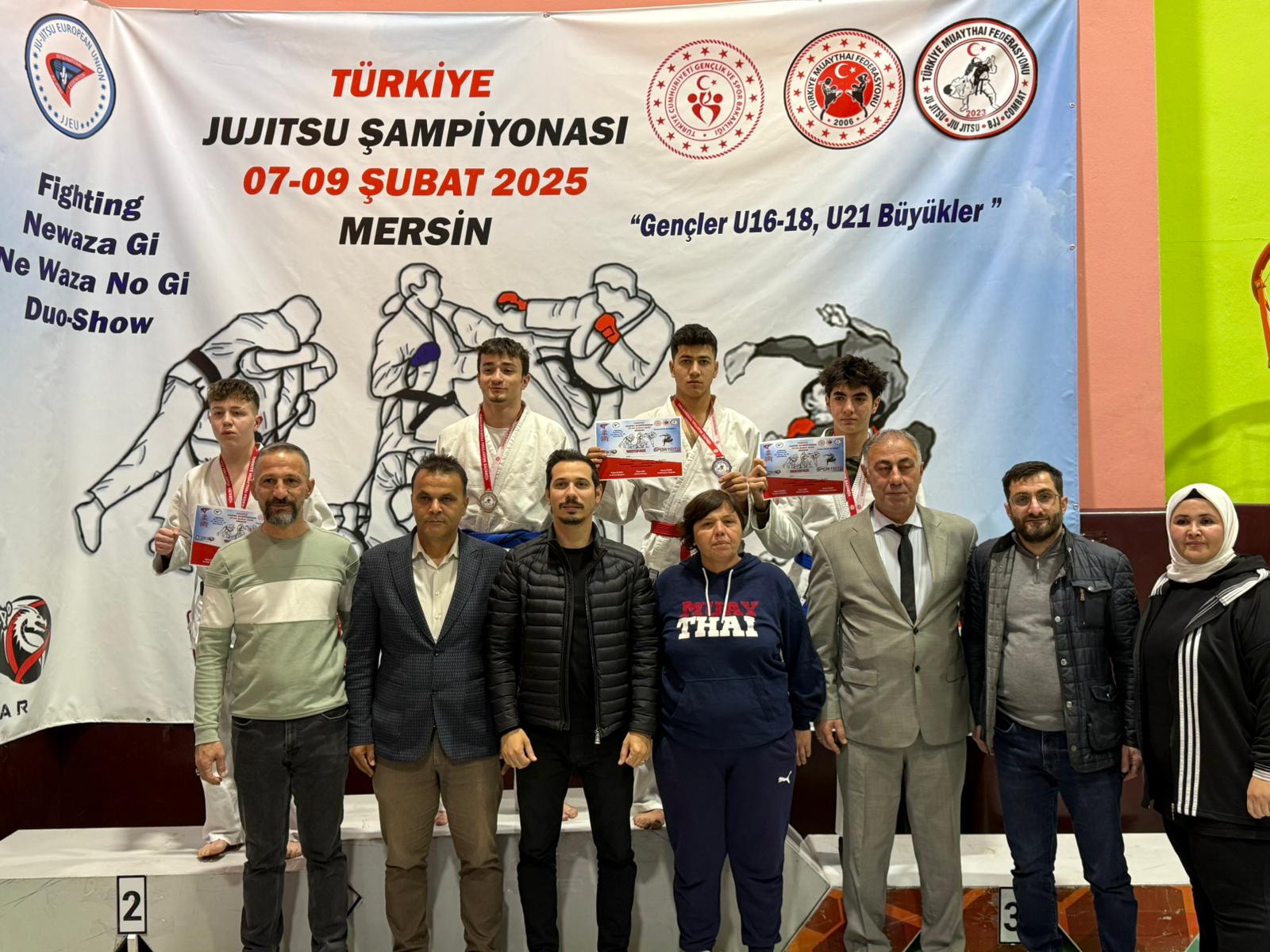 TÜRKIYE JUJITSU SAMPIYONASINDA 1 GÜMÜS, 1 BRONZ MADALYA